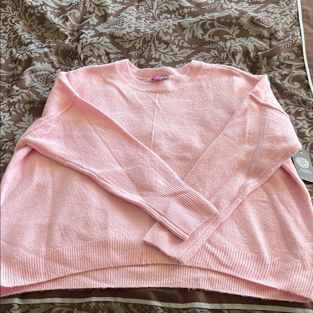 Vince Camuto Pastel Pink Crewneck Sweater